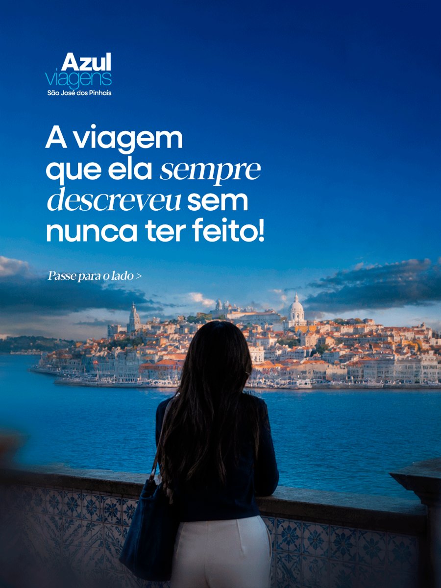 Post de viagem da Azul Viagens